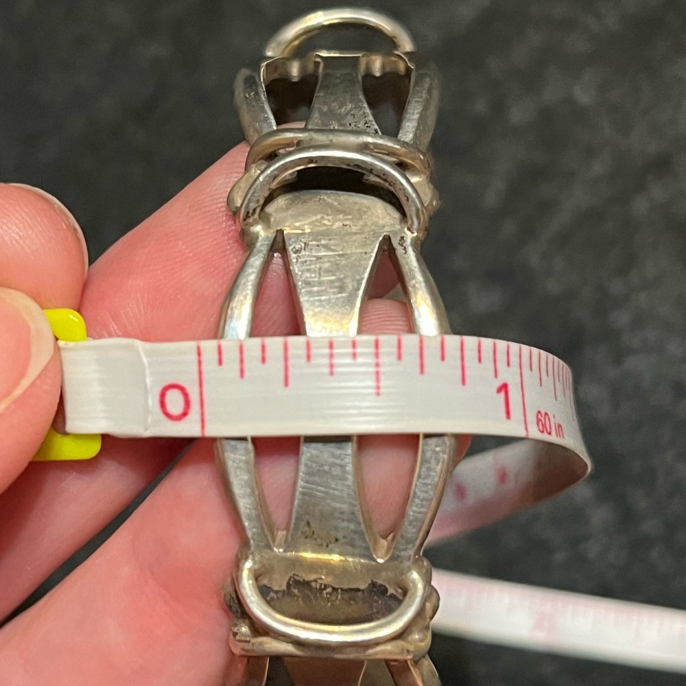 Taxco Silver Link Bracelet - Picture 3 of 8